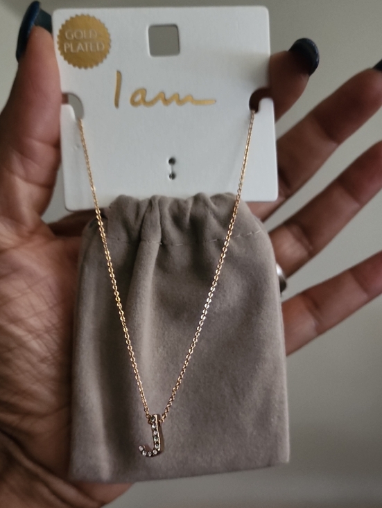 I Am Brand Jewelry - I Am Gold-Plated (J)Pendant Necklace